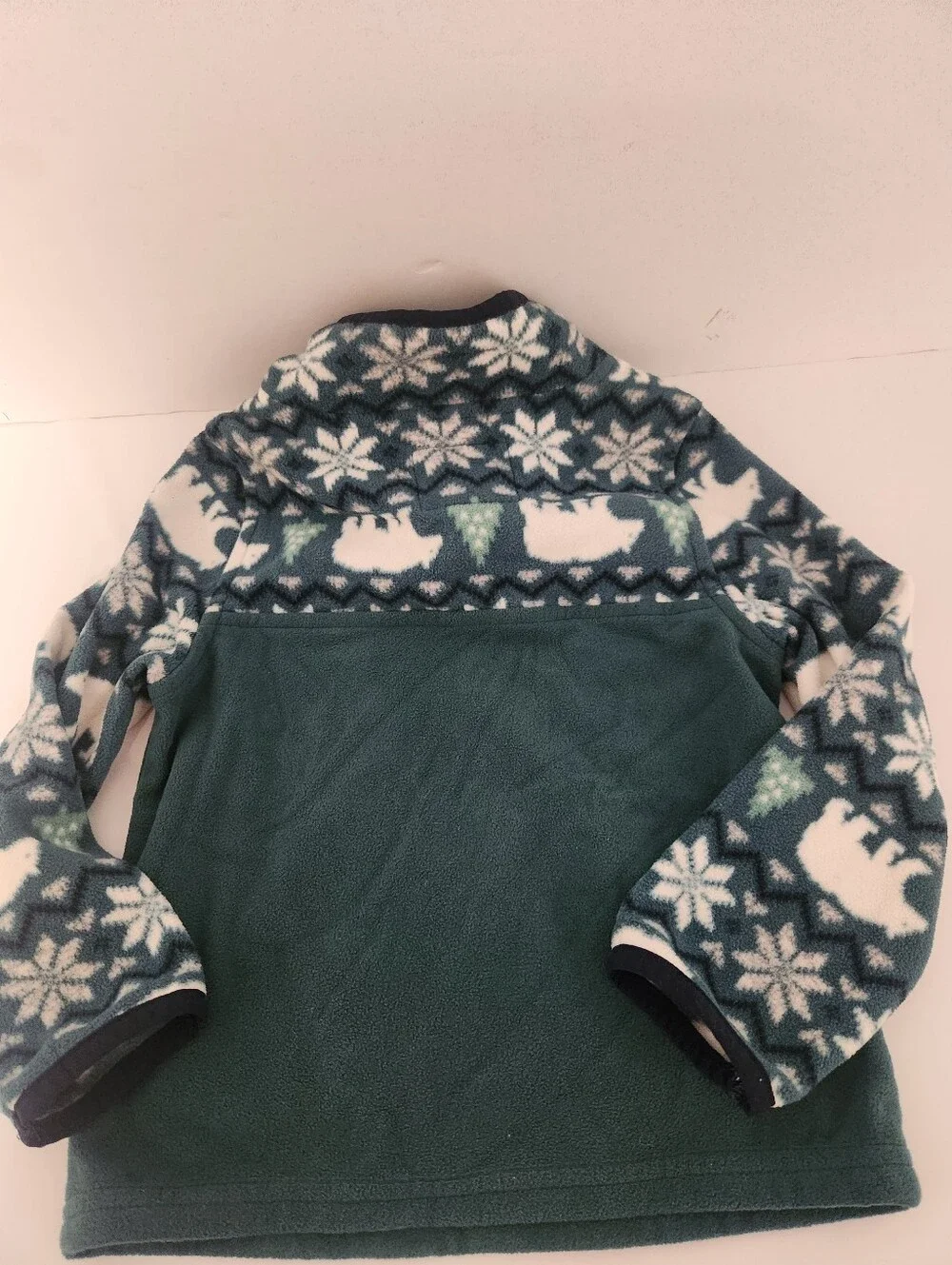 OshKosh Polar Bear Fleece Quarter Zip Pullover 3t